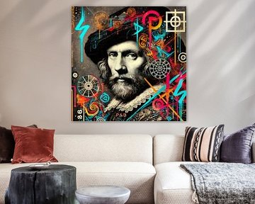 Rembrandts Dart-Session im 22. Jahrhundert - Street Art trifft auf den alten Meister von Roy Schenk