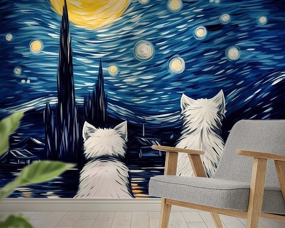 Example of the artwork in a room