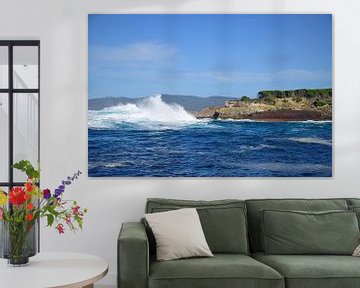 High waves hitting the coast by Frank's Awesome Travels