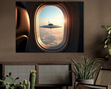 Ufo aus dem Flugzeugfenster von Photufo