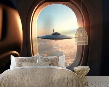 Ufo aus dem Flugzeugfenster von Photufo