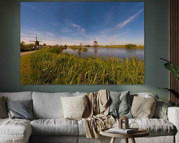 Kinderdijk Windmills in Holland van Brian Morgan