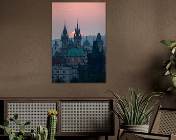 Praag - Zonsopgang boven de Oude Stad van t.ART