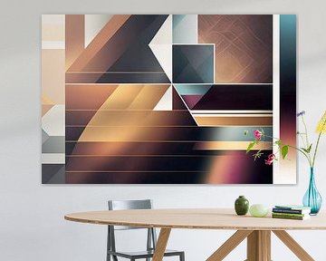 Abstraktes Design mit geometrischem Retro-Muster