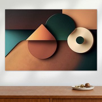 Abstraktes Design mit geometrischem Retro-Muster