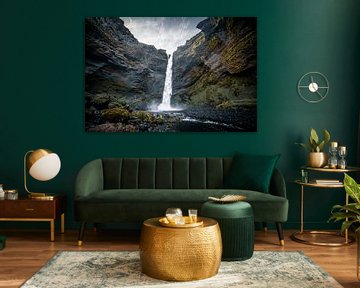 Kvernufoss (IJsland) van Thomas Heins