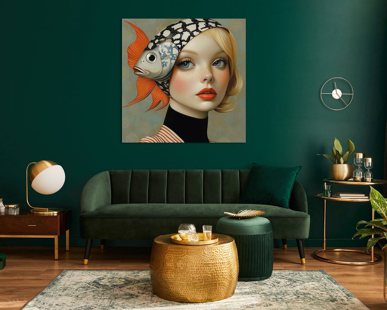 Example of the artwork in a room