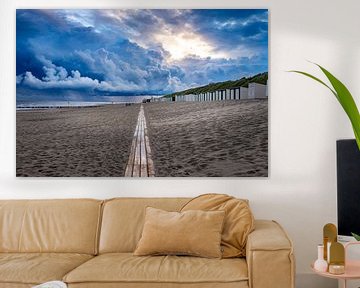 Zonsopkomst op het strand van Domburg van Danny Bastiaanse