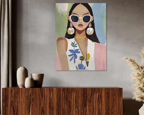 Example of the artwork in a room