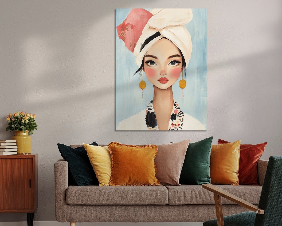 Example of the artwork in a room