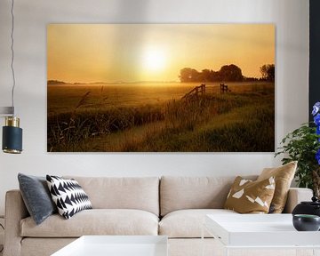 Zonsopkomst in de mist in Culemborg