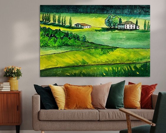 Example of the artwork in a room