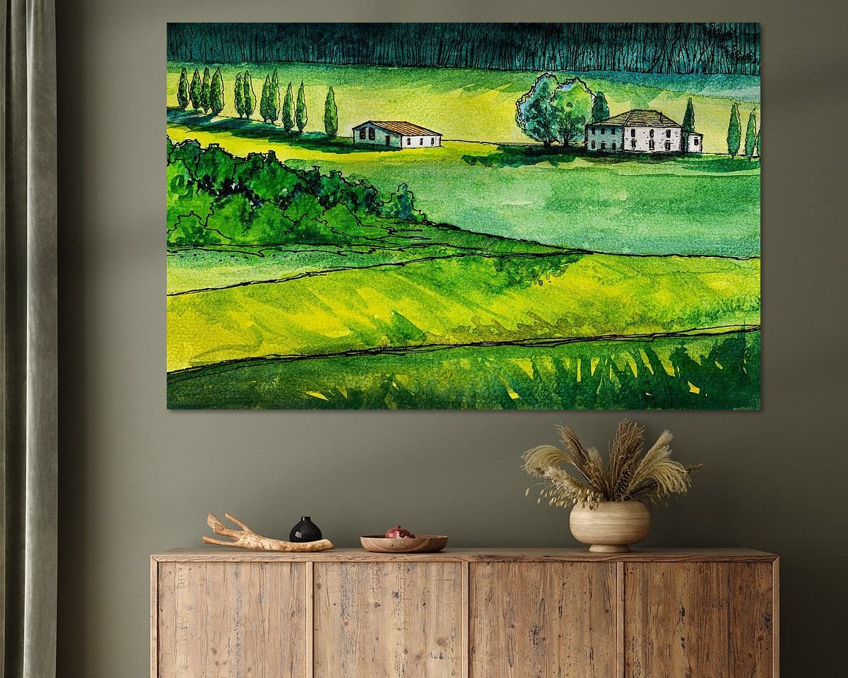 Example of the artwork in a room