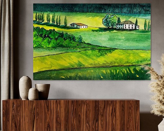 Example of the artwork in a room
