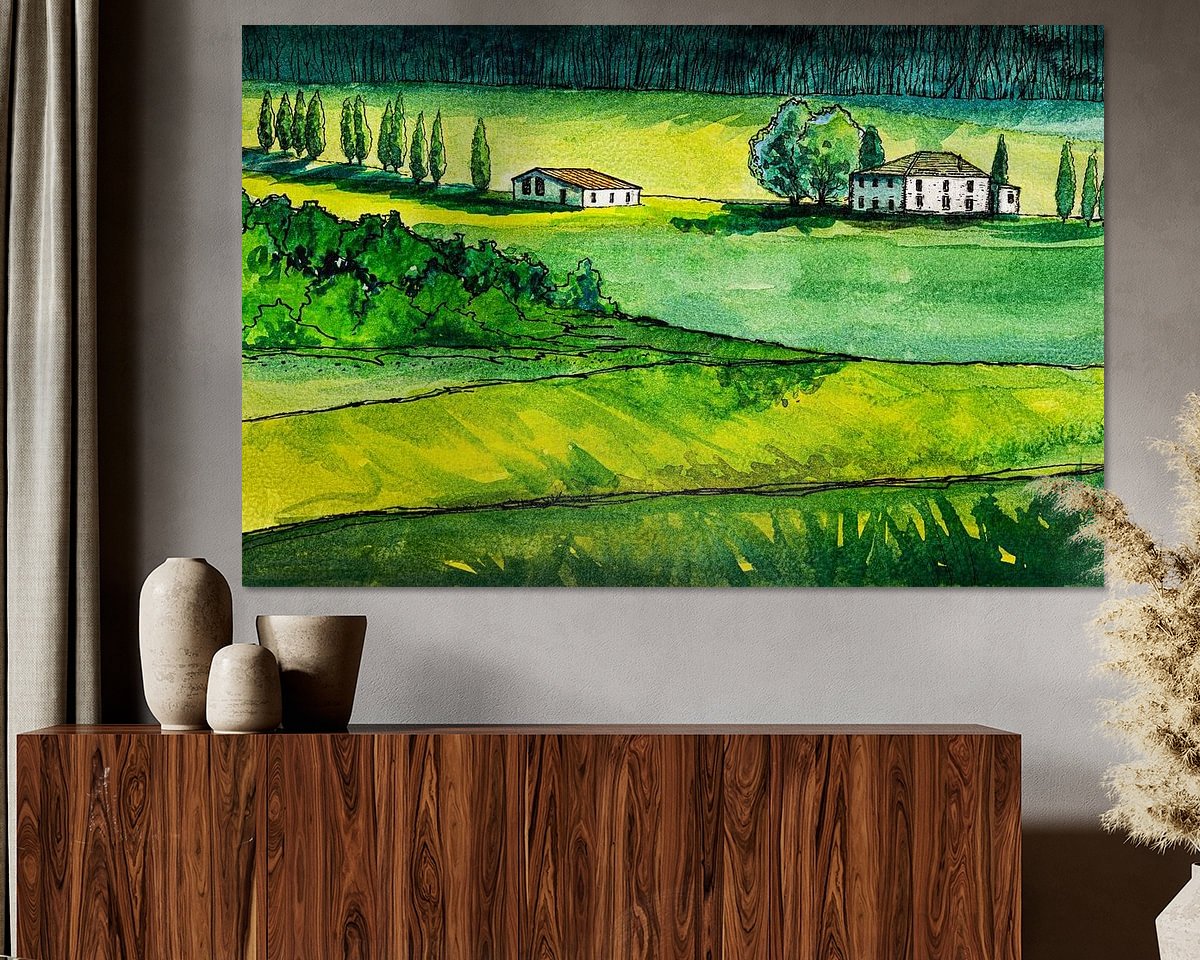 Example of the artwork in a room