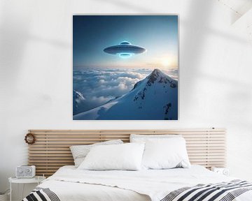 UFO boven Antarctica van Photufo