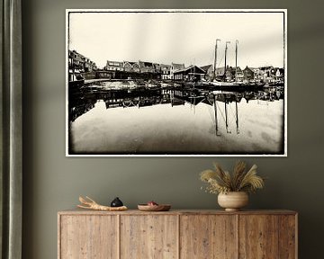 A black and white photo of Urk by Harmke Kramer Post