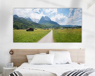 way from Garmisch to Obergrainau, spring landscape bavaria by SusaZoom