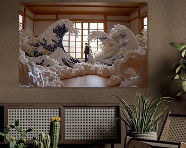 Example of the artwork in a room