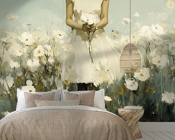 Inmitten der Blumen auf dem Feld von Japandi Art Studio