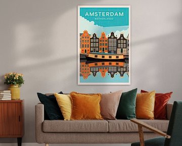 Amsterdam, Nederland van Poster Art Shop