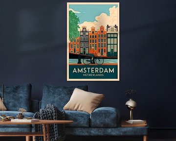 Amsterdam, Nederland. van Poster Art Shop
