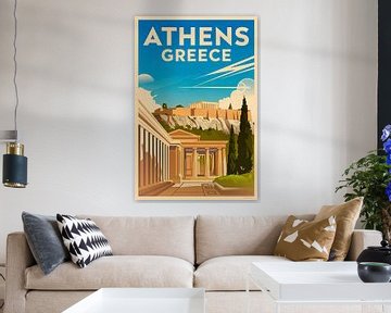 Athens, Greece by Poster Art Shop