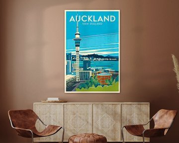 Auckland, Nieuw-Zeeland. van Poster Art Shop