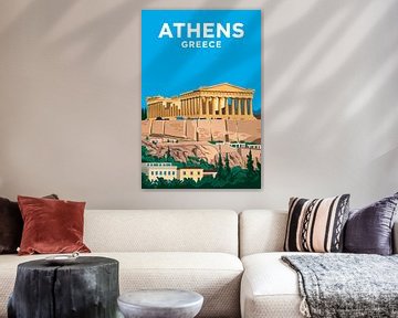 Athens, Greece by Poster Art Shop