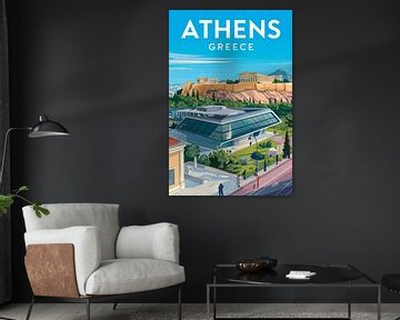 Athens, Greece. by Poster Art Shop