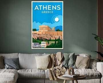 Athens, Greece. by Poster Art Shop