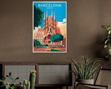 Barcelona, Spanje. van Poster Art Shop