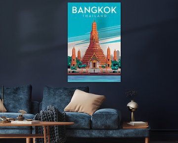 Bangkok, Thailand van Poster Art Shop