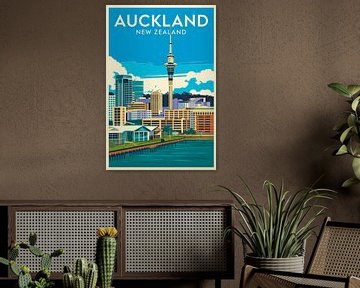 Auckland, New Zealand. by Poster Art Shop