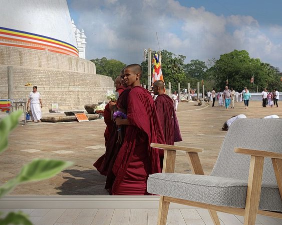 Example of the artwork in a room