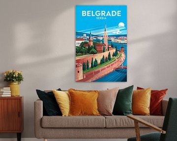Belgrado, Servië van Poster Art Shop
