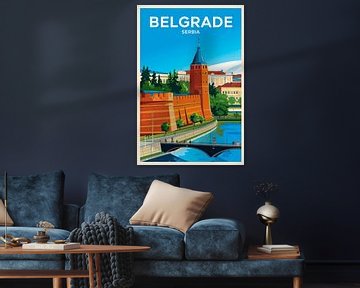 Belgrado, Servië van Poster Art Shop