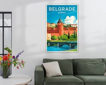 Belgrado, Servië. van Poster Art Shop