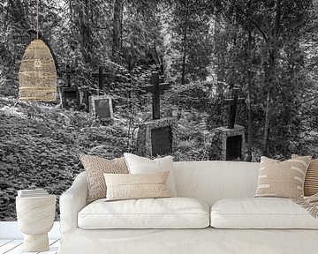 Verborgen bosbegraafplaats ergens in de Spessart