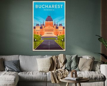 Bucharest, Romania. by Poster Art Shop