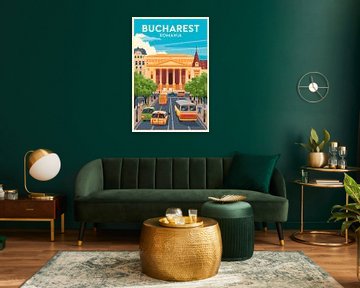 Bucharest, Romania. by Poster Art Shop