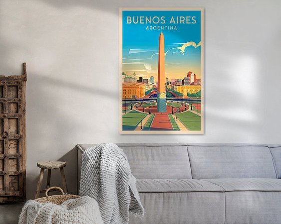 Example of the artwork in a room