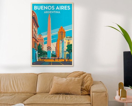 Example of the artwork in a room