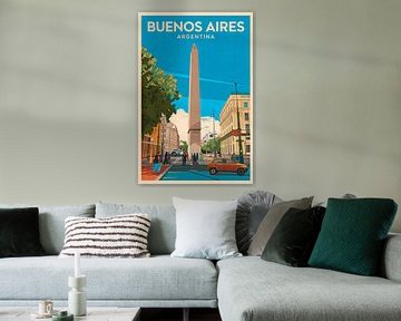 Buenos Aires, Argentinië. van Poster Art Shop