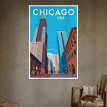 Chicago, USA von Poster Art Shop