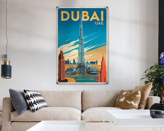 Example of the artwork in a room