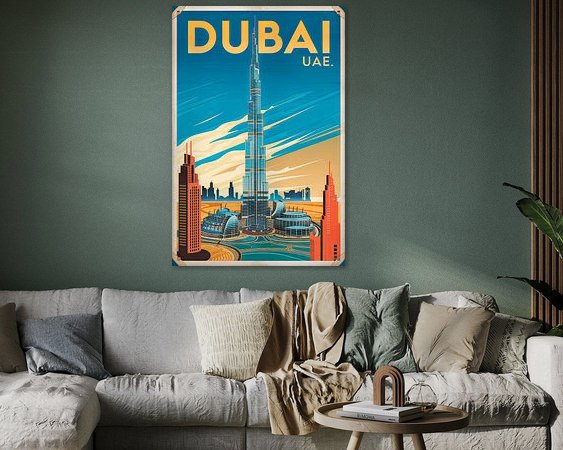 Example of the artwork in a room