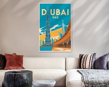 Dubai, Verenigde Arabische Emiraten. van Poster Art Shop