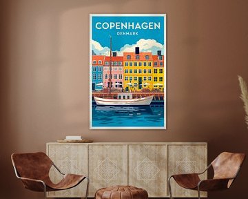 Kopenhagen, Denemarken. van Poster Art Shop