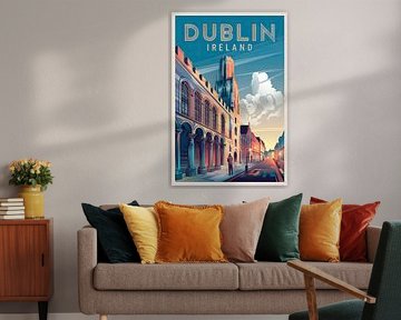 Dublin, Ireland. by Poster Art Shop